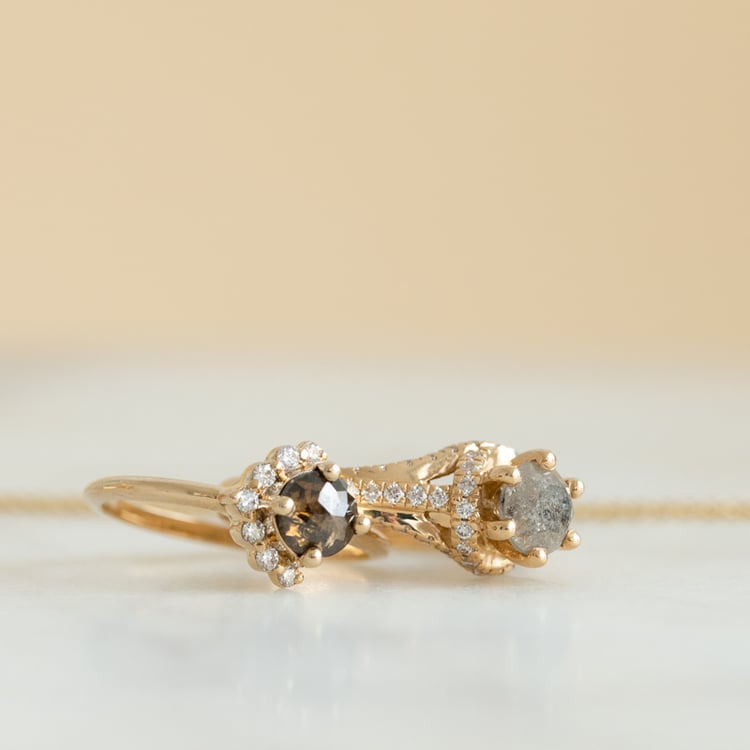 Ring mit einem Salt and Pepper Diamanten Ammiel 124792