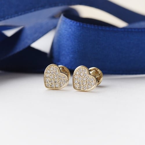 Diamantohrringe in Herzfrom Sie