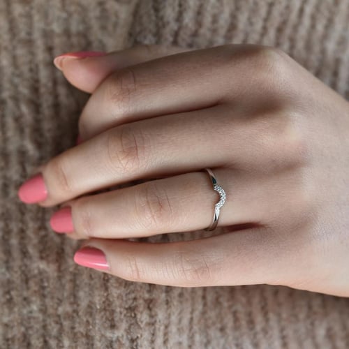 Goldener Diamantring Zarra