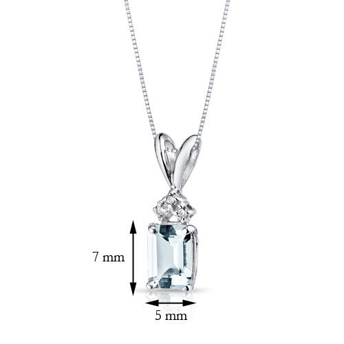 Goldanhänger mit Aquamarin und Diamanten Deandra