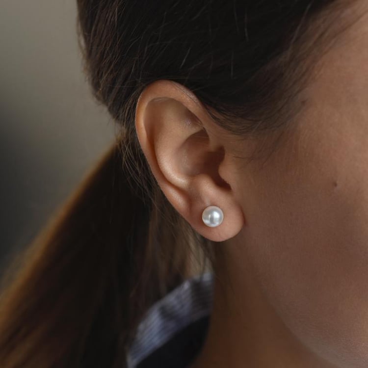 Silbernes Schmuckset mit Perlen Payton 52834