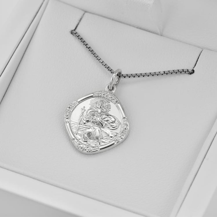 Sileranhänger heiliger Christopher n Eppi-Geschenkbox 25935