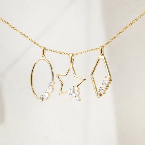 Anhänger aus Gold mit Lab Grown Diamanten in Stern-Form Ryanna