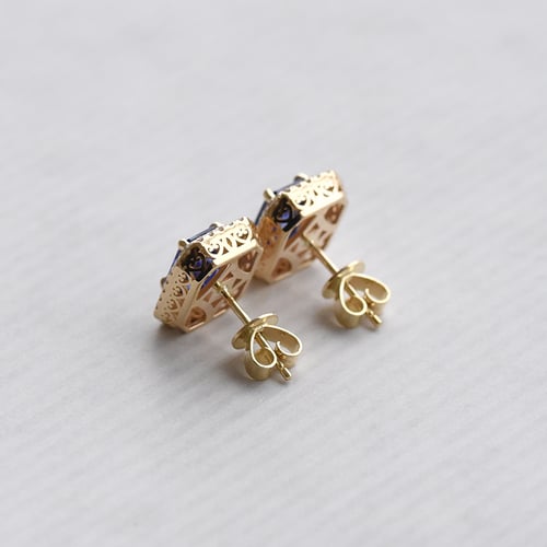 Ohrringe mit Tansanit und Diamanten Lavitra