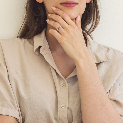 Ringset mit einem Diamant Ihrer Wahl Modeste