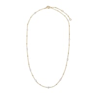 Silberne Halskette mit Perlen Landia