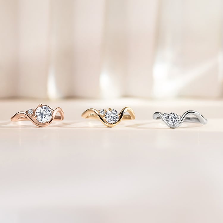 Ring mit rundem Lab Grown Diamanten 154997