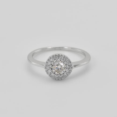 Verlobungsring mit Diamanten in Sonnenform Tafne