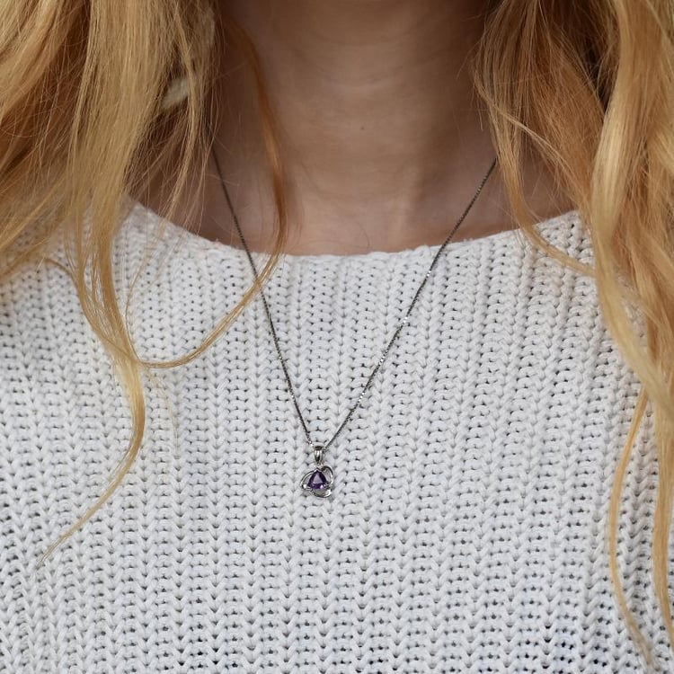 Halskette mit Amethyst 28353