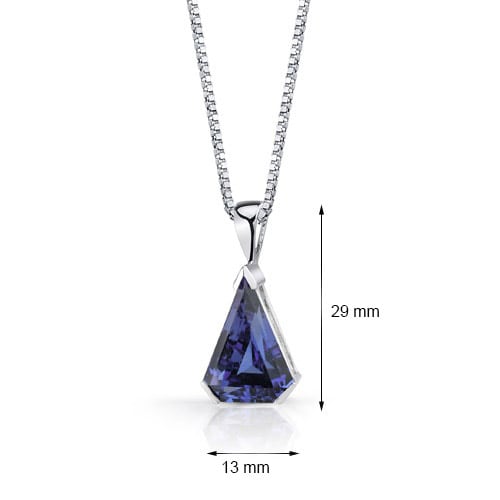 Silberne Halskette mit Alexandrit 21721
