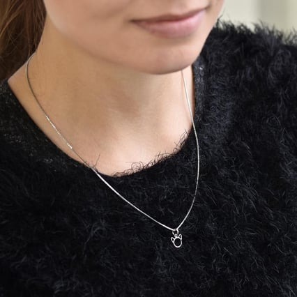 Silberne Anhänger in Kätzchenform Cattie