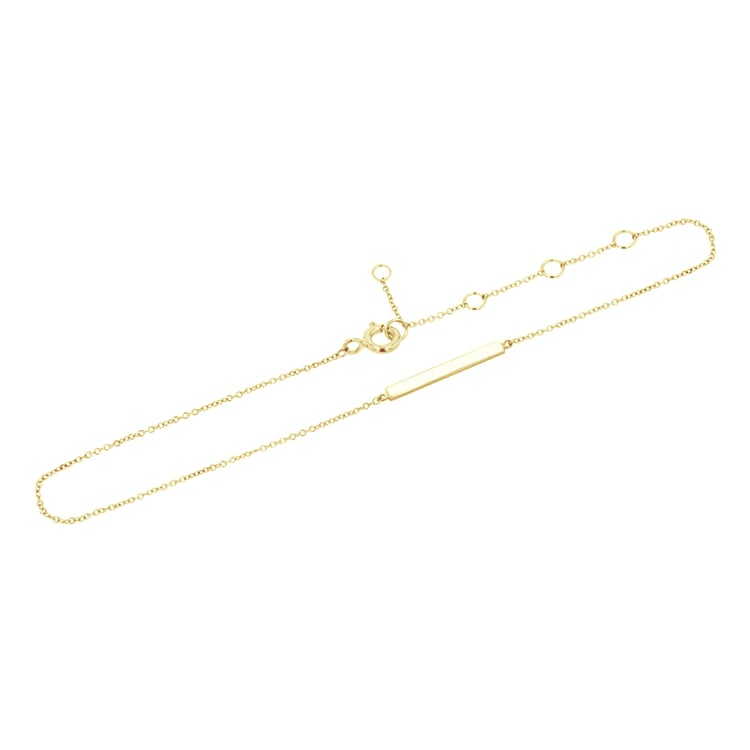 Goldenes minimalistisches Fußkettchen Josiah 108220