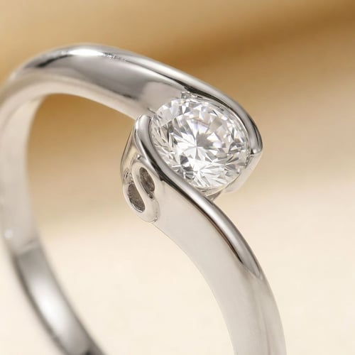 Verlobungsring mit Buchstaben und Diamanten Saffar