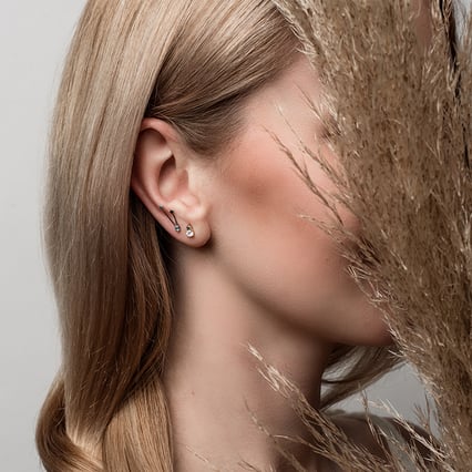 Ohrring mit Sternzeichen Aquarius