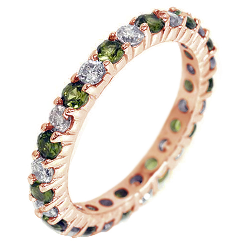 Olivine und Diamanten im Eternity Ring Ikrat 80651