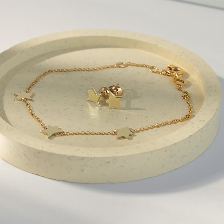 Silbernes Armband mit Sternen Der Kleine Prinz 120870