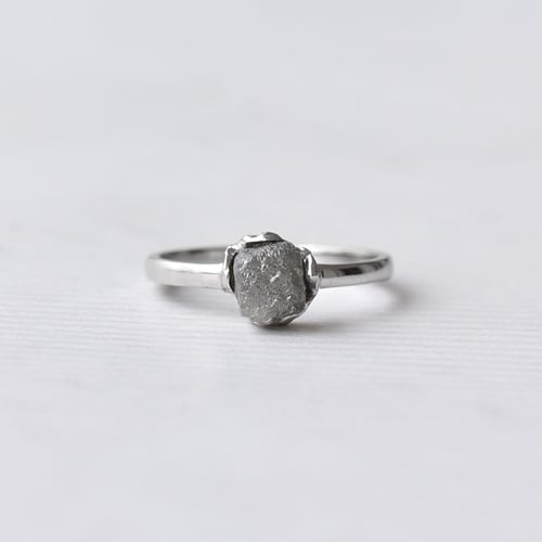 Goldring mit Rohdiamant Gianni