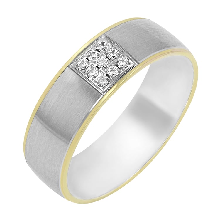 Goldene Eheringe mit Diamanten Audo 76210