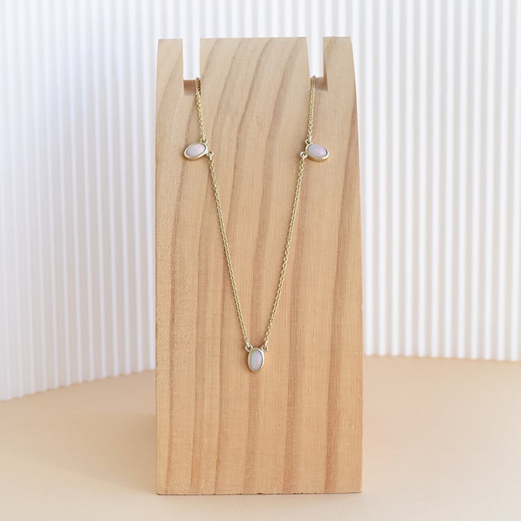 Kette mit weißen Opalen Juuso 95742