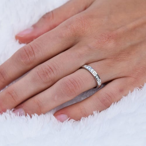 Memoryring mit Diamanten Nosian