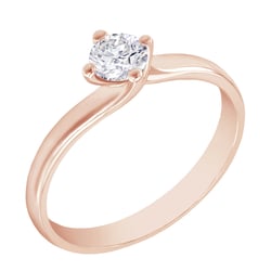 Verlobungsring mit Moissanit Eleora