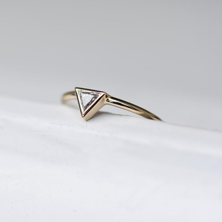 Set mit drei Ringen aus 585 Gold mit Diamanten Nizes 49116