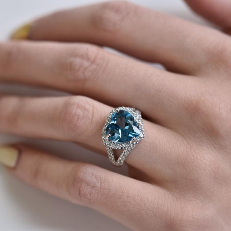 Topasring in Herzform 27035