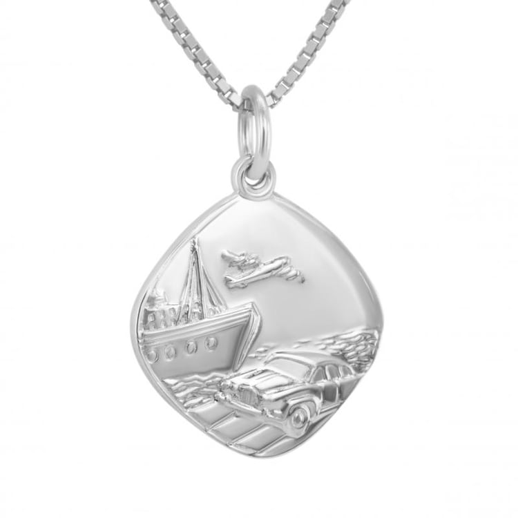 Anhänger aus Silber für Reisende