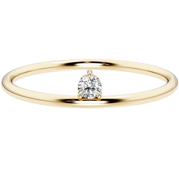 Minimalistischer Ring mit Diamant Lyric 152537