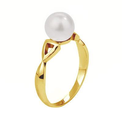 Goldring mit Perle 79169