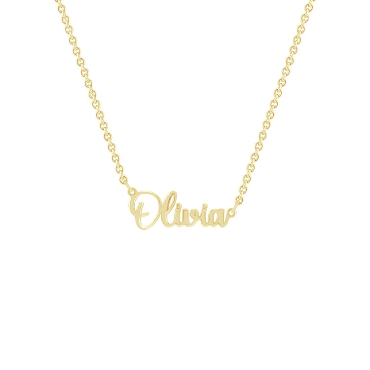 Silberne Namenskette mit Gravur Ihrer Wahl Amael 83770