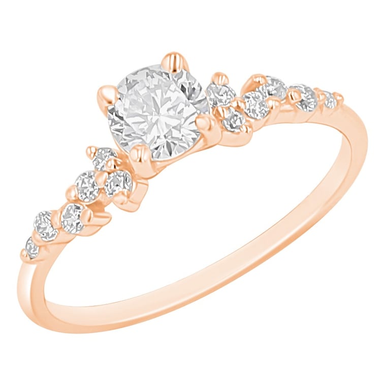 Verlobungsring mit Buchstaben und Diamanten Carina 166850
