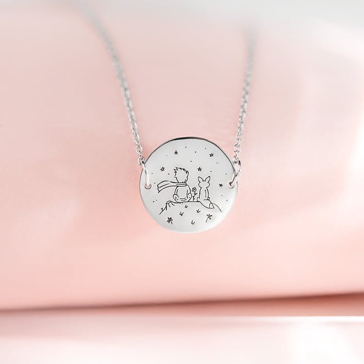 Armband Der Kleine Prinz und Fuchs mit Gravur aus Gold 157507