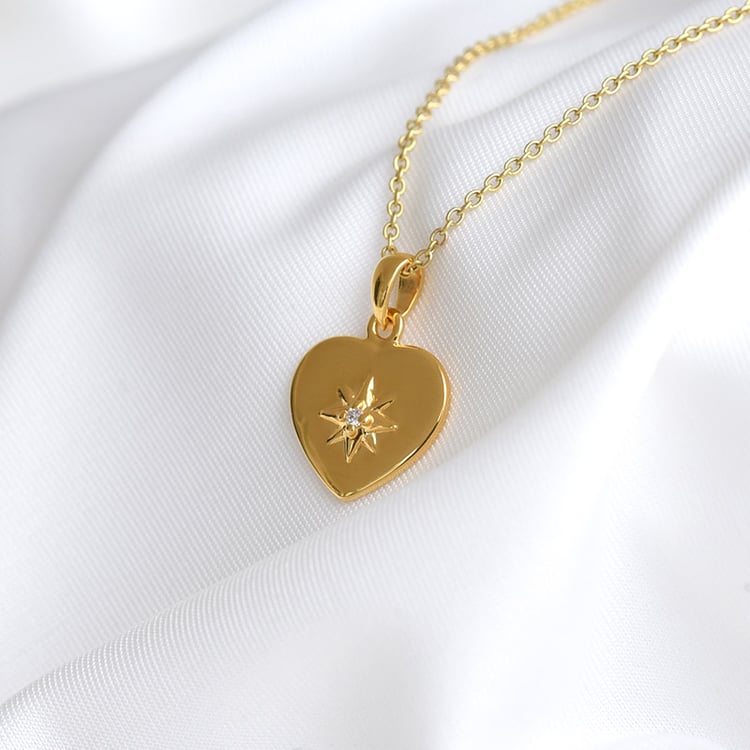 Goldenes Herz mit Diamant Wayara 81428