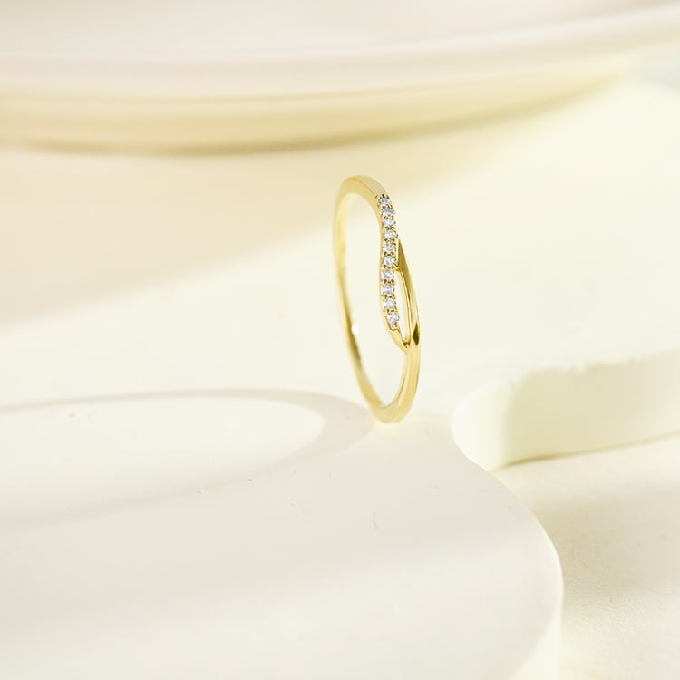 Atypischer Ring aus Silber mit Lab Grown Diamanten Terje 161988