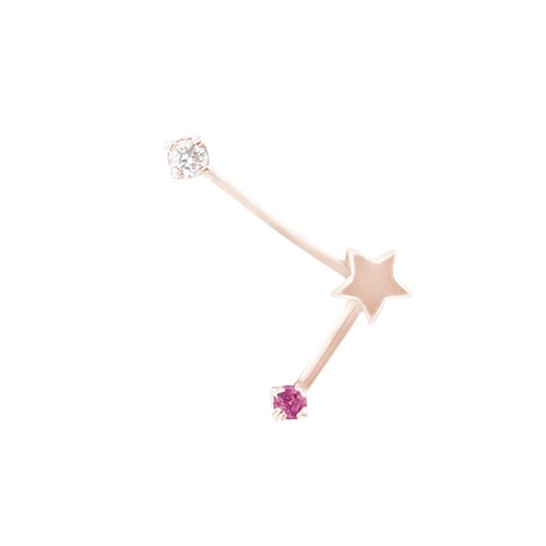 Ohrring mit Sternzeichen Libra