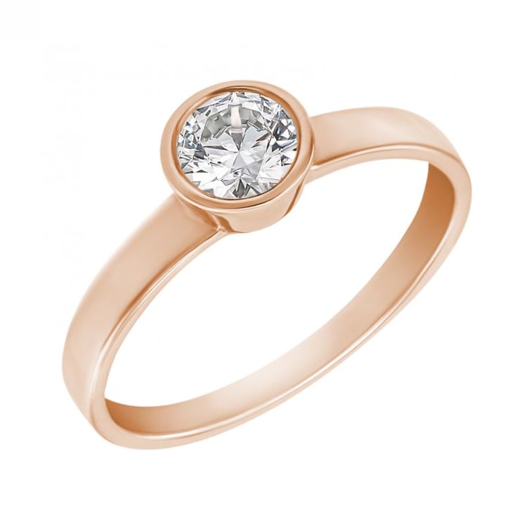 Verlobungsring aus Gold mit Diamanten 11351