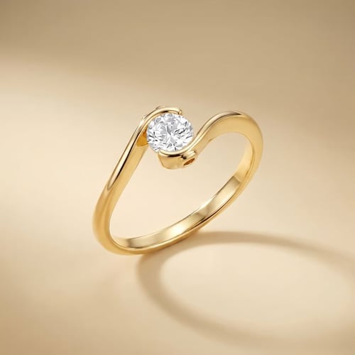 Verlobungsring mit Buchstabenund Lab Grown Diamanten Saffar