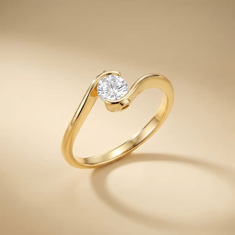 Verlobungsring mit Buchstabenund Lab Grown Diamanten Saffar 167567