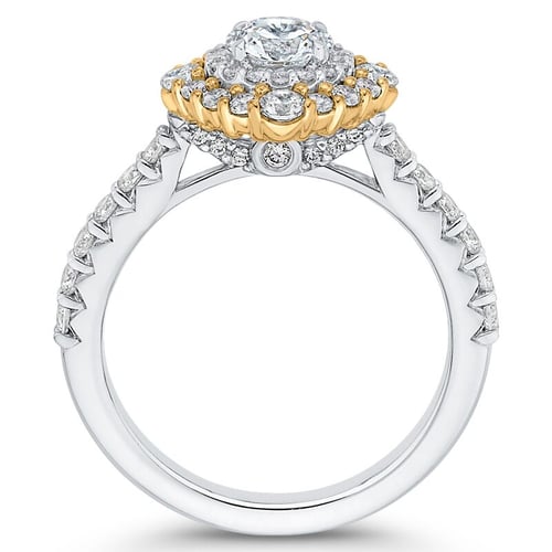 Doppelter Halo-Verlobungsring mit Lab Grown Diamanten Belen