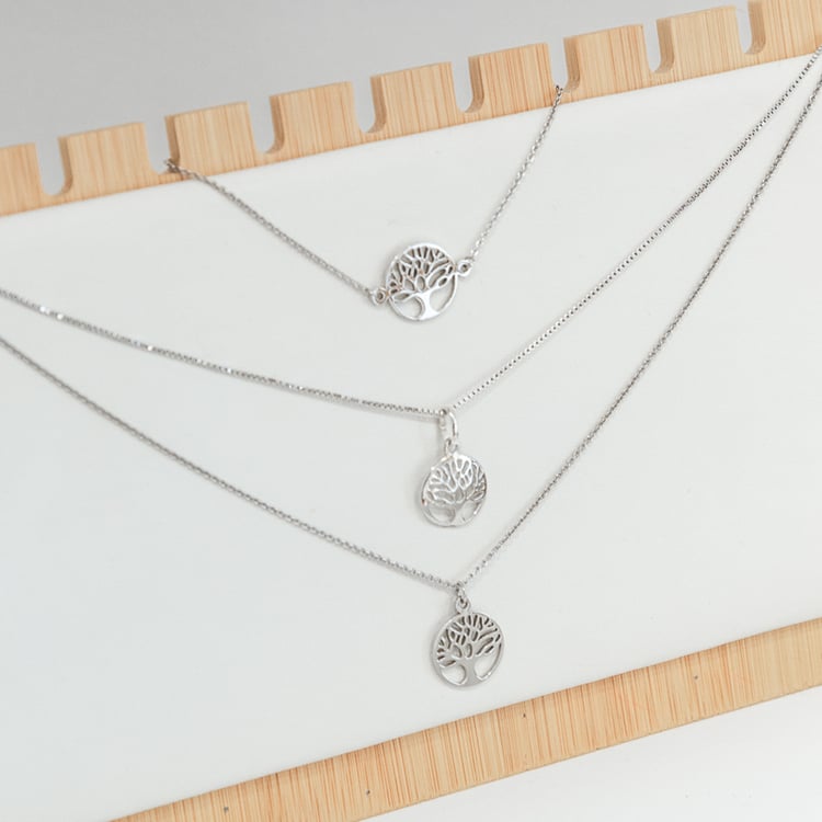 Platinanhänger mit Motiv Lebensbaum Zlatten 118620