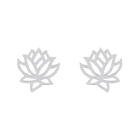 Silberne Ohrringe mit Lotosblüten Emmalyn
