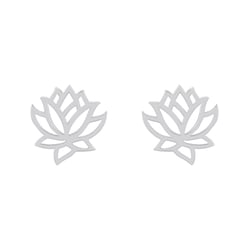Silberne Ohrringe mit Lotosblüten Emmalyn