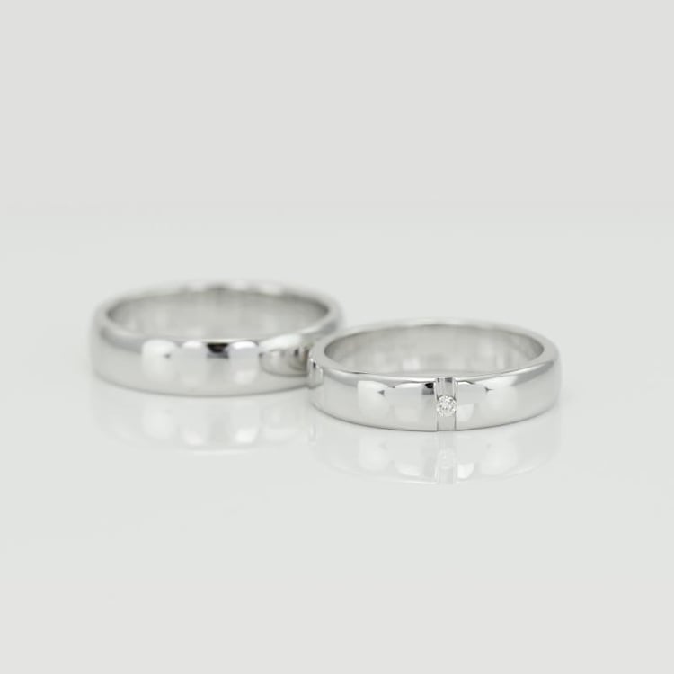 Trauringe mit Diamant 17471