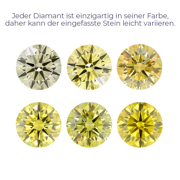 Lab Grown IGI 0.90ct SI1 Fancy Intense Yellow Kissen Diamant 114065