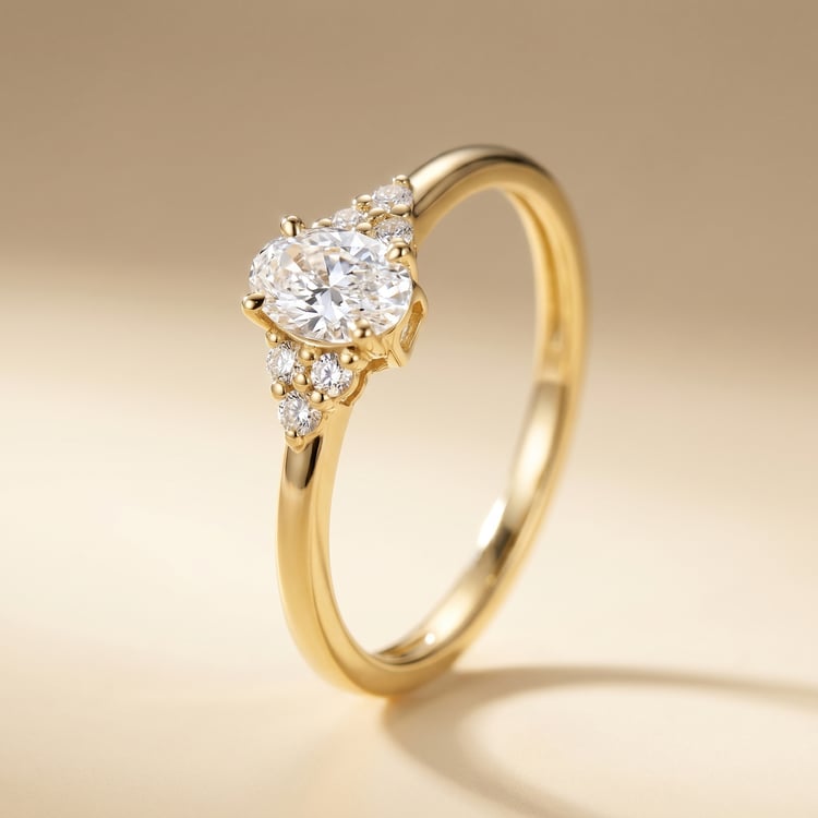 Verlobungsring mit Buchstabenund Lab Grown Diamanten Sheldo 167500