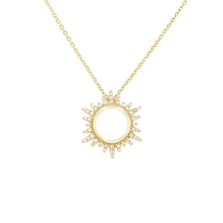 Anhänger in Sonnenform mit Lab Grown Diamanten Reina