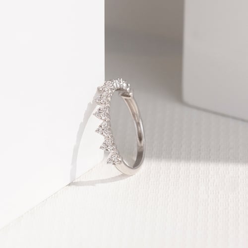 Eternity-Ring mit Herzen und Diamanten Mihai