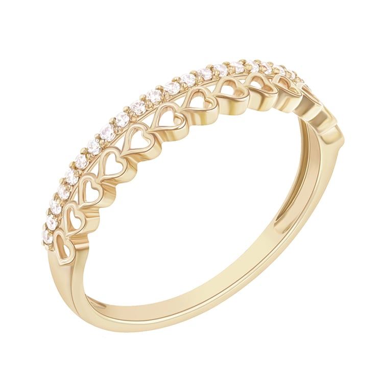 Romantischer Eternity-Ring mit Diamanten Jaska 89388