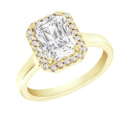 Verlobungsring mit Emerald-Diamant Valma